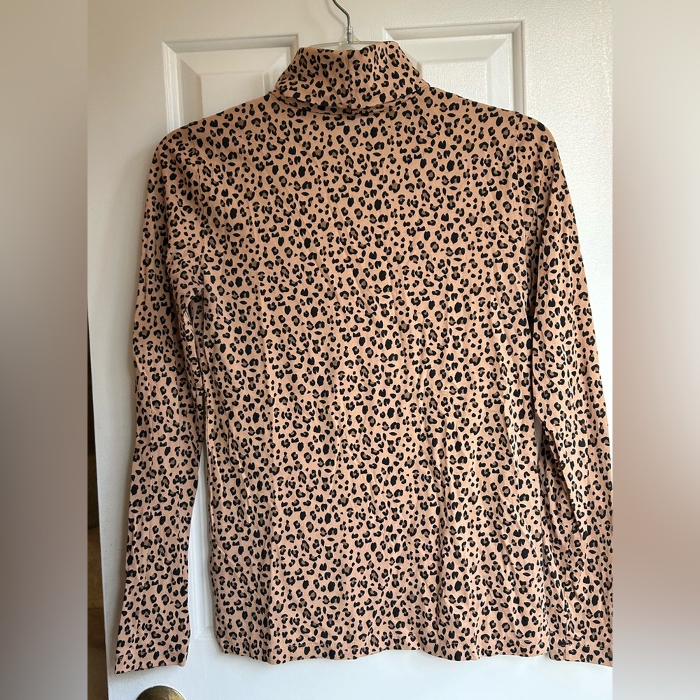 J. Crew Leopard Tissue Turtleneck XS - Picture 4 of 8